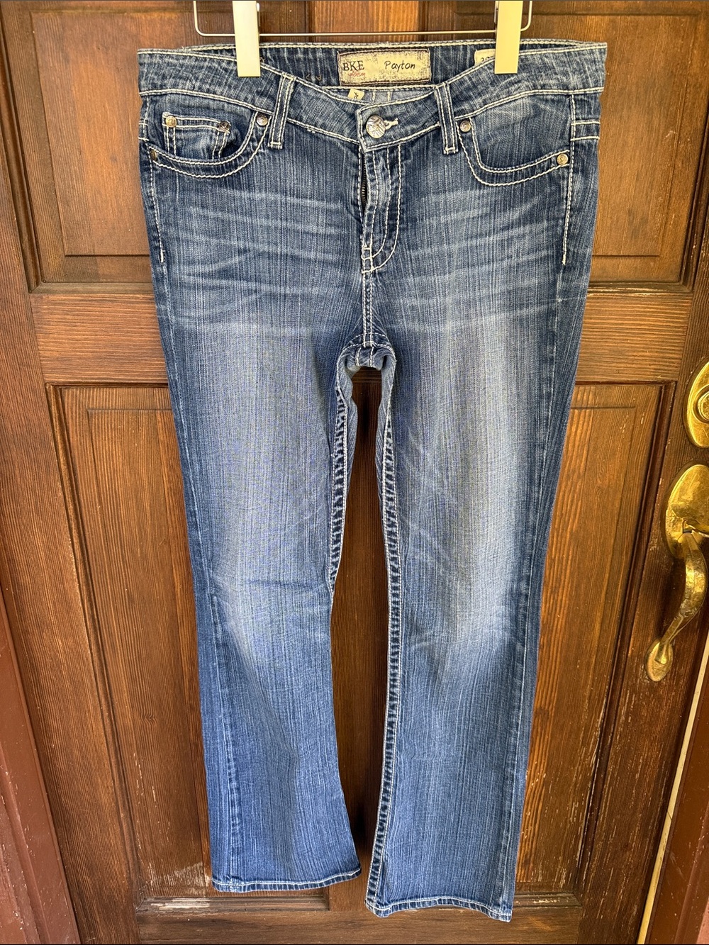 BKE Payton Women's Mid Blue Bootcut Jeans 30x33